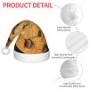 EniLsa Chocolate Cookie Print,Christmas Santa Hats For Children 14.2x11 Inch Christmas Santa Hats Party Supplies view 4