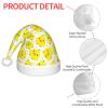 EniLsa Yellow Chicken Print,Christmas Santa Hats For Children 14.2x11 Inch Christmas Santa Hats Party Supplies view 4