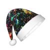 EniLsa Colorful Paint Print,Christmas Santa Hats For Children 14.2x11 Inch Christmas Santa Hats Party Supplies view 2