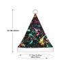 EniLsa Colorful Paint Print,Christmas Santa Hats For Children 14.2x11 Inch Christmas Santa Hats Party Supplies view 3