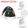 EniLsa Colorful Paint Print,Christmas Santa Hats For Children 14.2x11 Inch Christmas Santa Hats Party Supplies view 4