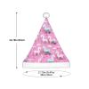 Many Unicorns Pink Print Christmas Hat, Santa Hat For Kids,Xmas Hat,Unisex Velvet Classic Toddler Santa Claus Hat view 3