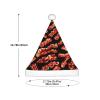 EniLsa Bacon Pattern Print,Christmas Santa Hats For Children 14.2x11 Inch Christmas Santa Hats Party Supplies view 3