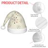 EniLsa Absctract Geometric Pattern Space Print,Christmas Santa Hats For Children 14.2x11 Inch Christmas Santa Hats Party Supplies view 4