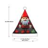 Christmas Gnomes Print Christmas Hat, Santa Hat For Kids,Xmas Hat,Unisex Velvet Classic Toddler Santa Claus Hat view 3