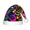 EniLsa Gay Pride Rainbow Print,Christmas Santa Hats For Children 14.2x11 Inch Christmas Santa Hats Party Supplies view 1