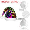 EniLsa Gay Pride Rainbow Print,Christmas Santa Hats For Children 14.2x11 Inch Christmas Santa Hats Party Supplies view 4