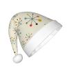 EniLsa Retro Modern Print,Christmas Santa Hats For Children 14.2x11 Inch Christmas Santa Hats Party Supplies view 2
