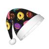 EniLsa Donut Print,Christmas Santa Hats For Children 14.2x11 Inch Christmas Santa Hats Party Supplies view 2