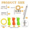 Yo Yo Bearing kit for Yo-Yo Bearing Replacement, 10 Ball & 8 Ball Unresponsive Yo Yo Bearing +12 Stainless Steel Axle Screws + Yo Yo Bearing Remover Tool + 6 Yo-Yo Strings + 4 Yellow Recycling Circle view 2