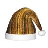 EniLsa Gold Sequin Sparkle Print,Christmas Santa Hats For Children 14.2x11 Inch Christmas Santa Hats Party Supplies view 1