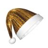 EniLsa Gold Sequin Sparkle Print,Christmas Santa Hats For Children 14.2x11 Inch Christmas Santa Hats Party Supplies view 2