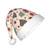 EniLsa Colorful Heart Pattern Print,Christmas Santa Hats For Children 14.2x11 Inch Christmas Santa Hats Party Supplies view 2