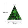 EniLsa St Patricks Day Leaves Print,Christmas Santa Hats For Children 14.2x11 Inch Christmas Santa Hats Party Supplies view 3