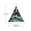 Lighthouse Diamond Painting Print Christmas Hat, Santa Hat For Kids,Xmas Hat,Unisex Velvet Classic Toddler Santa Claus Hat view 3