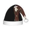 Animal Cow Print,Christmas Santa Hats For Children 14.2x11 Inch Christmas Santa Hats Party Supplies view 1