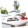 Amosfun Zen Garden Sand Table Decoration with Simulation Moss and Stones for Meditation and Relaxation Creative Indoor Miniature Landscape for Home Office and Shop Black view 3