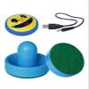 Air Hockey Pucks and Paddles Rechargeable Air Hockey for Any Flat Surface,Portable Indoor Game GIF with 2 Pushers Ages 6+ view 1