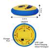 Air Hockey Pucks and Paddles Rechargeable Air Hockey for Any Flat Surface,Portable Indoor Game GIF with 2 Pushers Ages 6+ view 4