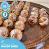 30cm Diameter DARK WOOD SOLITAIRE BOARD GAME with PINKY GLASS MARBLES | |classic wooden solitaire game | strategy board game | family board game | games for one | board games view 2