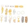 Housoutil 159Pcs Hair Braiding Beads Rings Set, Zinc Alloy Braid Jewelry view 1