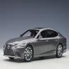 LS500h Manganese Luster Gray Metallic with Crimson and Black Interior 1/18 Model Car by Autoart 78867 view 1