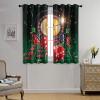 FBMLBRB Brebasf Cool Casino Game Perforated Window Treatments,Poker Tournament Roulette Colorful Chips Poker Cards Print Curtain Suitable for Bedroom,Living Room,Kitchen-2 Panels 54" L x21 W view 4