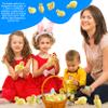 8 Pcs Realistic Easter Chicks Simulated Fluffy Chicken Yellow Chicken Figurines for Easter Egg Fillers Easter Party Favors, 4 Styles view 4