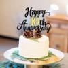 Gold Glitter 10th Wedding Anniversary Cake Topper - For 10 years Anniversary Party & Birthday Decorations (10) view 2