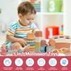 BYFWH Shape Sorter for Toddler 1-3, 5 in 1 Montessori Baby Toys for Infants 6-48 Months, Sorting & Stacking Toy for Fine Motor Skills, Sensory Learning Set with Rings Link, Birthday Gift view 2