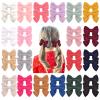 40PCS 2.8" Baby Girls Hair Bows Alligator Clips Woolen Hair Barrettes + 20pcs Baby Hair Clips Girls Bows 2" Mini Alligator Clip Toddler Pigtail Bow Fine Hair Clip view 2