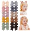 40PCS 2.8" Baby Girls Hair Bows Alligator Clips Woolen Hair Barrettes + 20pcs Baby Hair Clips Girls Bows 2" Mini Alligator Clip Toddler Pigtail Bow Fine Hair Clip view 3