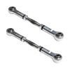 GTBRacing CNC 7075 Steering Turnbuckle Tie Rod Set for 1/5 RC Car LOSI DBXL 1.0 / DBXL-E V1.0 Upgrade Part (Turnbuckle Silver)