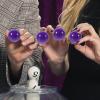 Unomor 50pcs Ball Empty Raffle Balls Bingo Ball Plastic Hollow Ball Openable Vending Container for Party Purple view 2