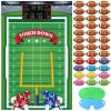 Hooqict Pin The Football on The Goalpost Football Party Games for Kids Game Day Boys Sports Theme Birthday Party Decorations, Large Poster With 36 Rugby Stickers view 1