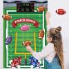 Hooqict Pin The Football on The Goalpost Football Party Games for Kids Game Day Boys Sports Theme Birthday Party Decorations, Large Poster With 36 Rugby Stickers view 3