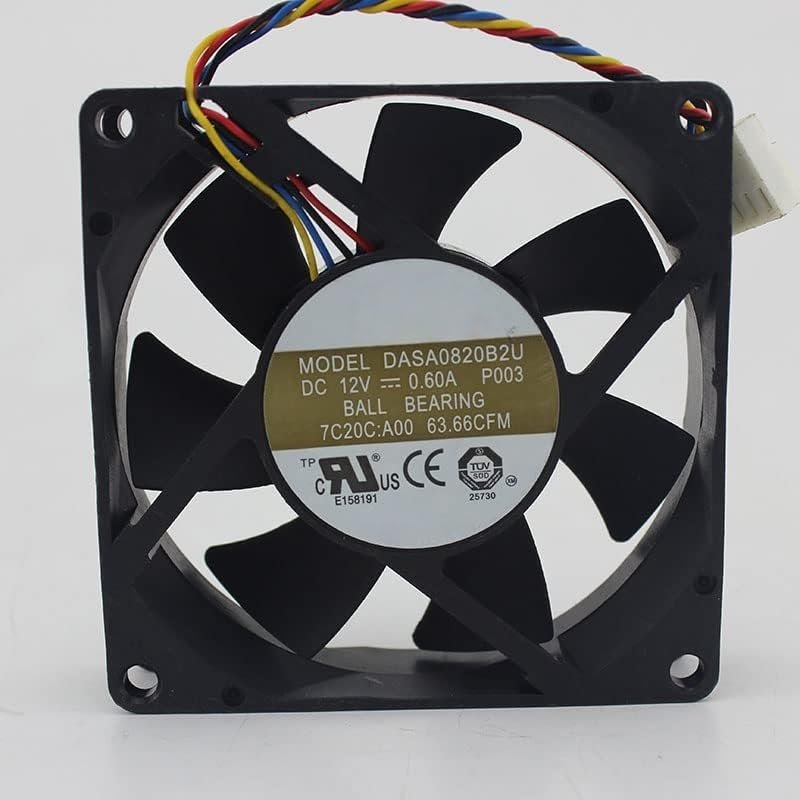 8CM 8020 12V 0.60A DASA0820B2U 8020mm Cooling Fan