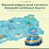 Christmas Stocking Stuffer 4 Sets 4in1 Puzzle Racer Kids Car Track Set,4 Theme Puzzle Racer Car Track Set Puzzle Track Car Play Set Puzzle Raceway Car Track Preschool Gifts for Kids Birthday Gift view 4