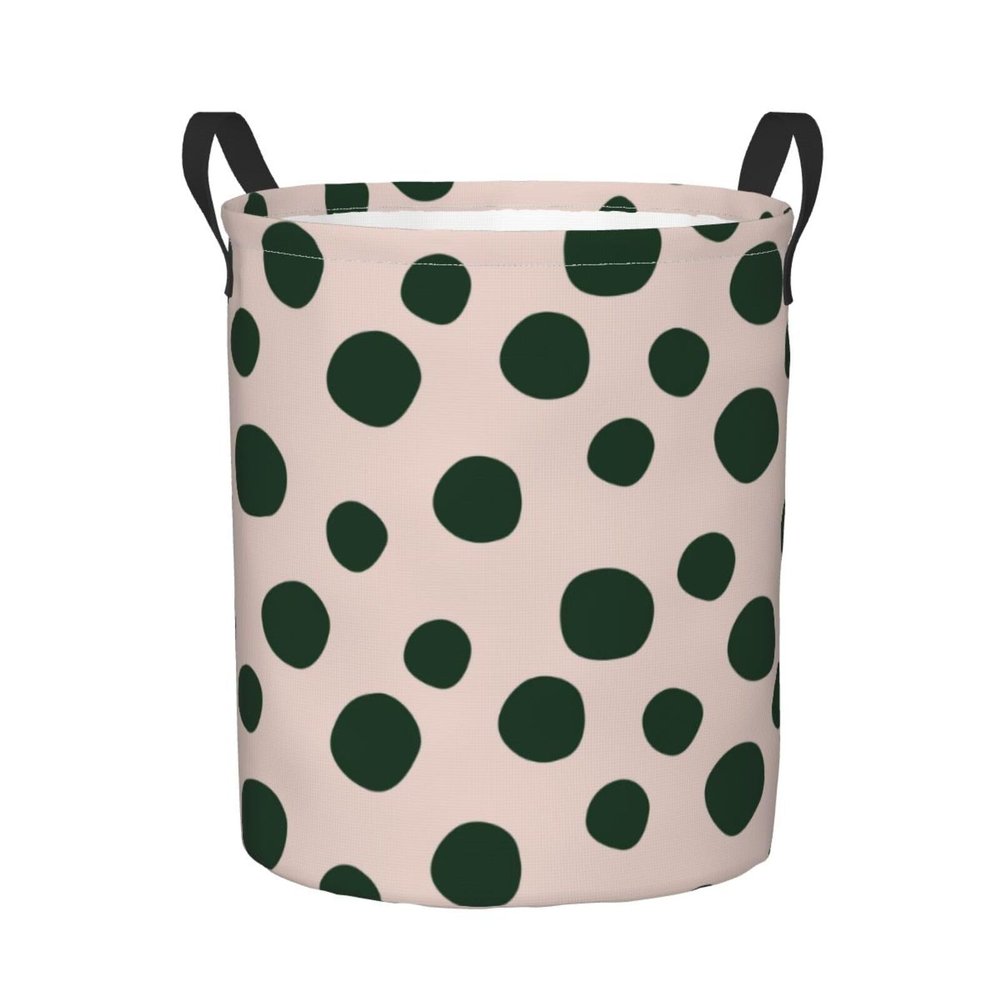Foruidea Abstract Polka Dot Pattern Laundry Basket,Laundry Hamper,Collapsible Storage Bin, Oxford Fabric Clothes Baskets,Nursery Hamper For Home,Office,Dorm,Gift Basket