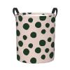 Foruidea Abstract Polka Dot Pattern Laundry Basket,Laundry Hamper,Collapsible Storage Bin, Oxford Fabric Clothes Baskets,Nursery Hamper For Home,Office,Dorm,Gift Basket view 1