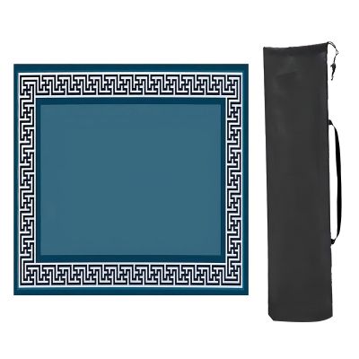 BSapp Mahjong Mat with Storage Bag, Square Anti Slip and Noise Reduction Mahjong Mat, for Mahjong Poker Card Games (Color : Style 2, Size : 70x70cm (27.55x27.55in))