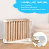 Large Natural Wooden Baby Playpen with Gate & Anti-Slip Bases - Portable Fence & Play Area for Babies and Toddlers, 10 Panels, Adjustable Shape, 43''x82''x26'' view 3
