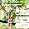 Fologtoo Zip Lines for Kids and Adults Outdoor Up to 500 Lbs, 304 Stainless Steel 80FT Zipline Kits for Backyard with Thickened 1/4" Wire Rope, Removable Pulley, Outdoor Playground Equipment view 3