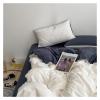 ADovz Solid Color Duplex Soft Brushed Fabric Bedding Bed Sheet Quilt Cover Set Pillowcase Combination Set European Style,Bed Sheets view 3