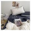 ADovz Solid Color Duplex Soft Brushed Fabric Bedding Bed Sheet Quilt Cover Set Pillowcase Combination Set European Style,Bed Sheets view 4