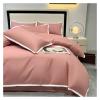 ADovz Simple Solid Colour Bedding Set Bedroom Dormitory Duvet Cover Pillowcase Sheet Set,Bed Sheets view 1