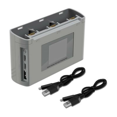 CHICHIYANG Charging Hub with Colorful Display Dual Input Ports Charger Drone Accessories for DJI Mavic Mini 2