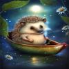 35 Pieces Puzzle for Adults Hedgehog'S Dream Sailboat - Safe Wooden, Hi-Definition Printing Beautiful Drawings, Spend The Winter Vacation and Beautiful Christmas, Elevate Yourself Gift Decor view 1