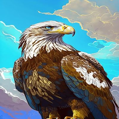 Winter Warm Christmas Thanksgiving Gifts - Eagle in The Sky 120 Piece More Difficult Challenge Puzzles (Wooden Puzzles Includes Beautiful Gift Box) for All Adult Beginners