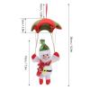 Tyenaza Christmas Hanging Ornament, Christmas Parachute Snowman Pendant Christmas Hanging Decoration, Lovely Pendant Parachute Santa Claus Doll for Home Indoor Outdoor Holiday Party view 2